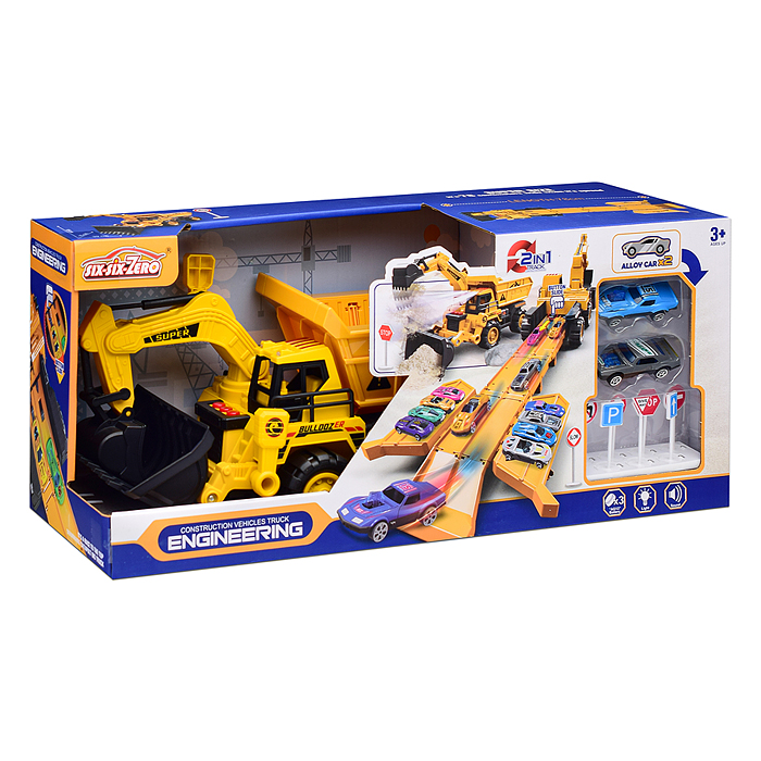 Фото к товару Машина-Катапульта 660-S98 "Экскаватор/Грейдер" в коробке Машина-Катапульта 660-S98 "Экскаватор/Грейдер" в коробке