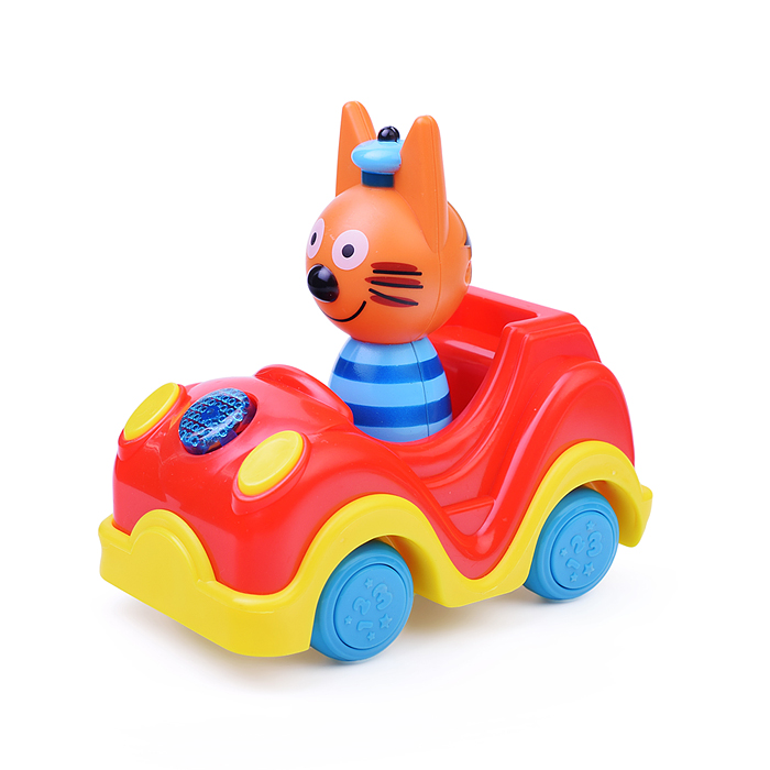 Фото к товару Машинка с фигуркой коржика "Три кота" (10 песен, стихов и фраз) в коробке Машинка с фигуркой коржика "Три кота" (10 песен, стихов и фраз) в коробке