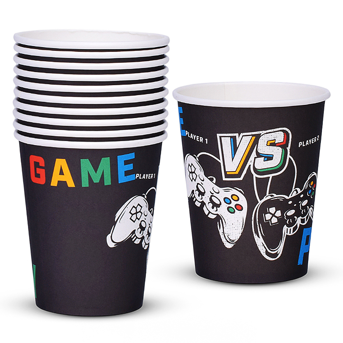 Набор посуды одноразовой 00-7503 "Игра" стаканы (10 шт) Набор посуды одноразовой 00-7503 "Игра" стаканы (10 шт)