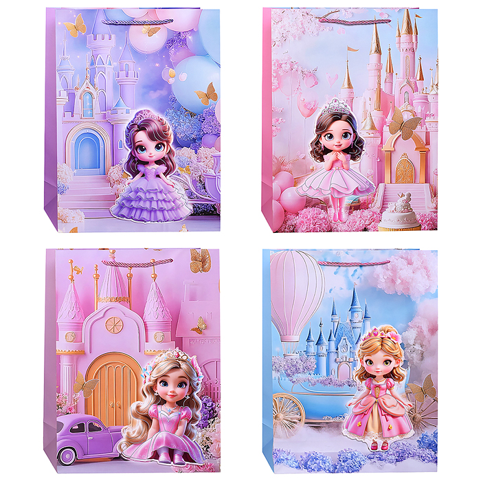 Пакет подарочный 00-7425 "Королевство радости" 40*30*12см