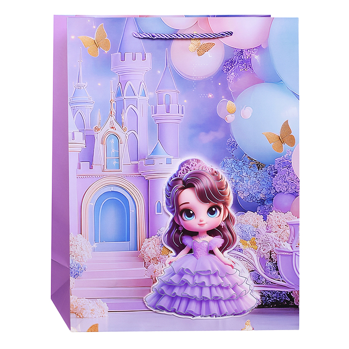 Пакет подарочный 00-7425 "Королевство радости" 40*30*12см