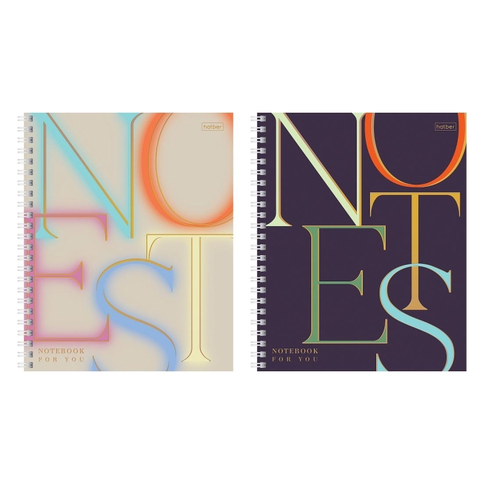 Тетрадь 96л. клетка "Notes" А5 на гребне перфорация на отрыв матовая ламинация 3D фольга 2 диз. Тетрадь 96л. клетка "Notes" А5 на гребне перфорация на отрыв матовая ламинация 3D фольга 2 диз.