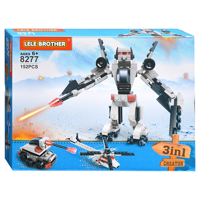 Конструктор 8277 "Космические войны" (152 дет.) в коробке Конструктор 8277 "Космические войны" (152 дет.) в коробке