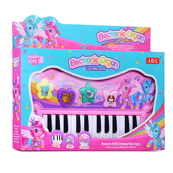 Фото к товару Пианино 8811B "Волшебные нотки" в коробке Пианино 8811B "Волшебные нотки" в коробке