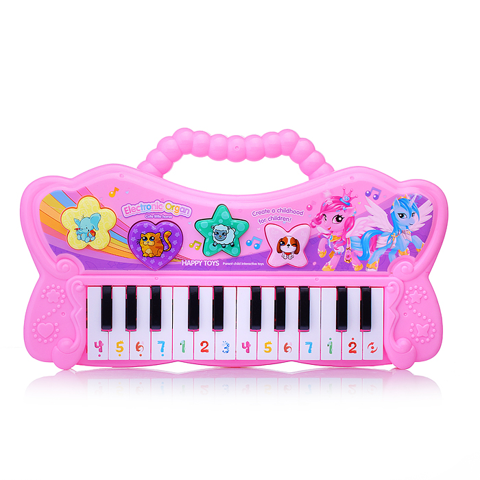 Фото к товару Пианино 8811B "Волшебные нотки" в коробке Пианино 8811B "Волшебные нотки" в коробке