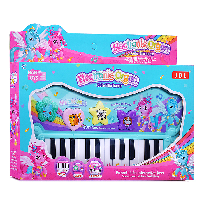 Фото к товару Пианино 8811B "Волшебные нотки" в коробке Пианино 8811B "Волшебные нотки" в коробке