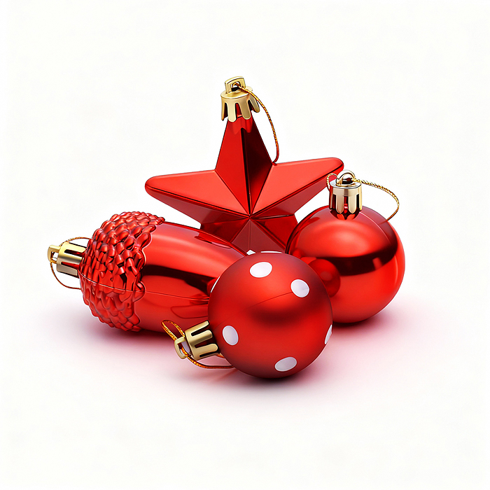 Набор новогодних украшений S2612 "Ёлочные сказки" (8шт)