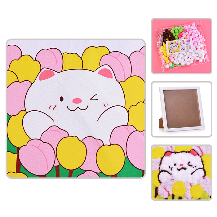 Набор творческая мастерская 22х22см 00-7367 "Котик"