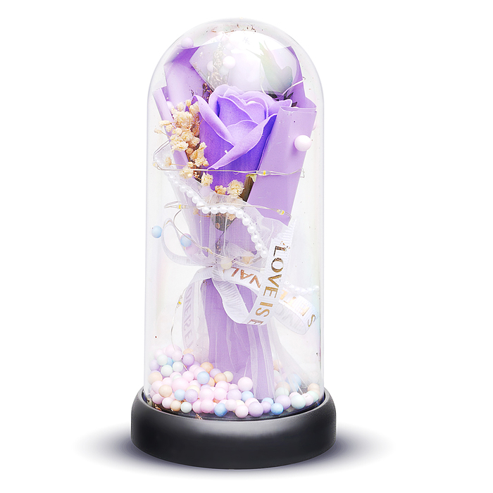 Фото к товару Светильник H02 "Необыкновенная роза" в коробке (сиреневый) Светильник H02 "Необыкновенная роза" в коробке (сиреневый)