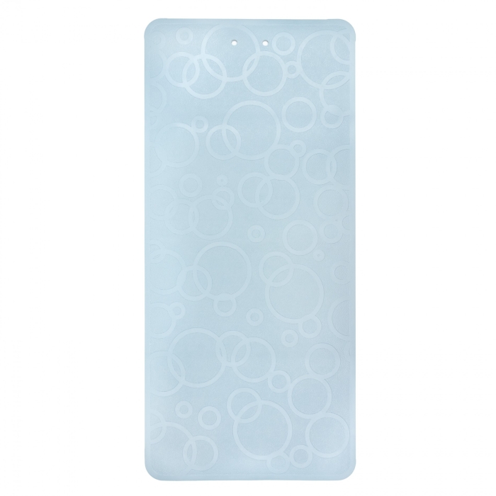 Коврик резиновый для ванны антискользящий 35 x 76см, серо-голубо Коврик резиновый для ванны антискользящий 35 x 76см, серо-голубо