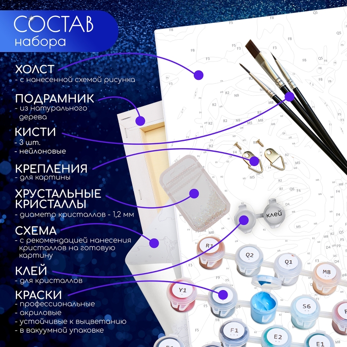 Картина по номерам 40х50 "Кабриолет в розовых цветах" с кристаллами из хрусталя (21 цвет)