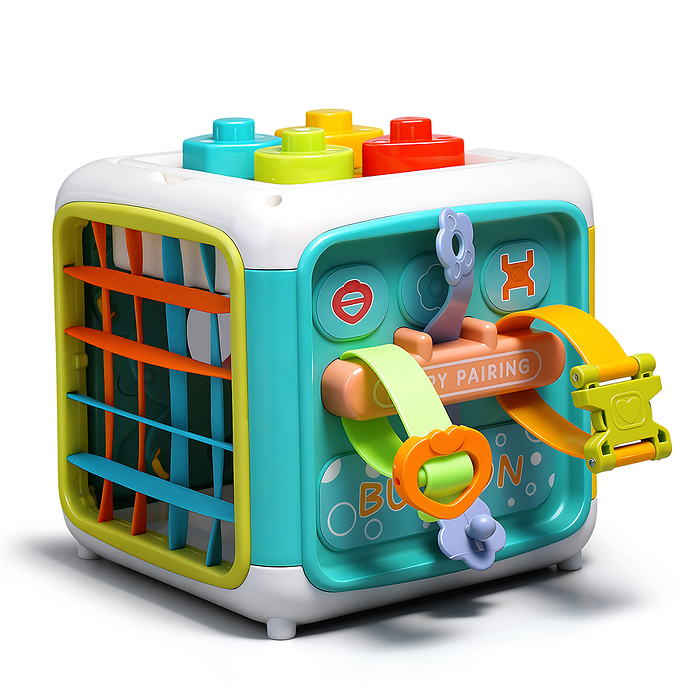 Фото к товару Куб развивающий YL562 "Развивайка" в коробке Куб развивающий YL562 "Развивайка" в коробке