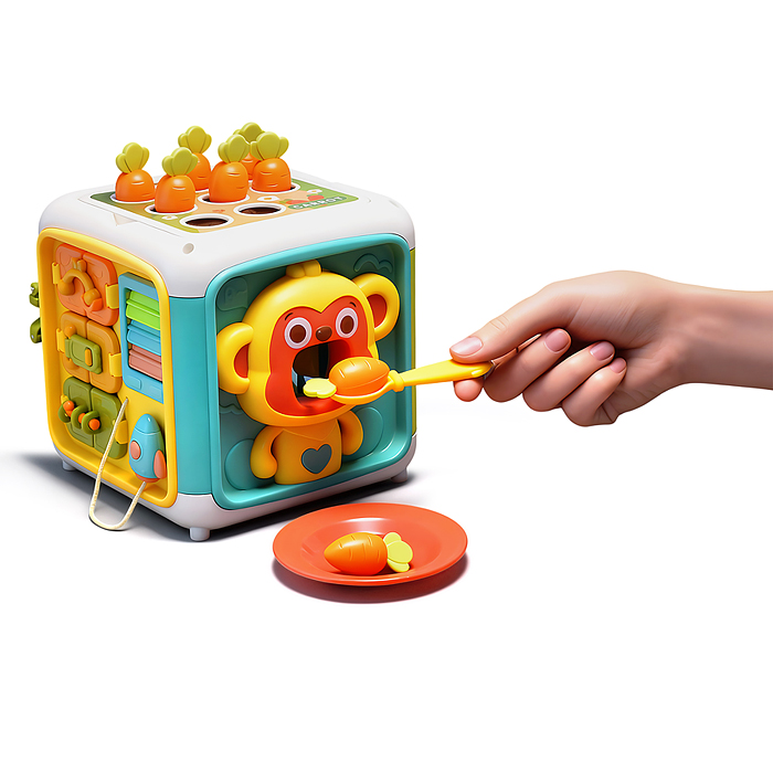 Фото к товару Куб развивающий YL562 "Развивайка" в коробке Куб развивающий YL562 "Развивайка" в коробке