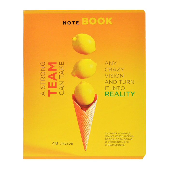 Тетрадь 48л. клетка, А5 "Не жёлтая пресса" скрепка