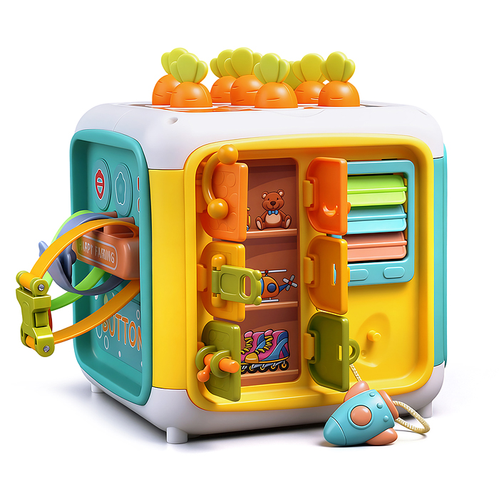 Фото к товару Куб развивающий YL562A "Развивашка" в коробке Куб развивающий YL562A "Развивашка" в коробке