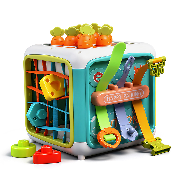 Фото к товару Куб развивающий YL562A "Развивашка" в коробке Куб развивающий YL562A "Развивашка" в коробке