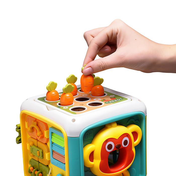 Фото к товару Куб развивающий YL562A "Развивашка" в коробке Куб развивающий YL562A "Развивашка" в коробке