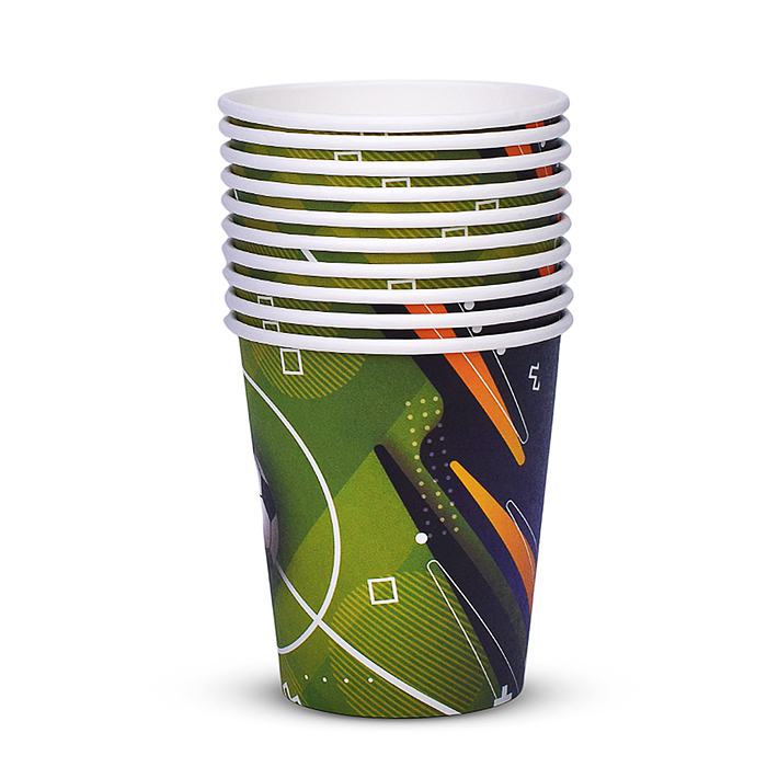 Фото к товару Набор посуды одноразовой 00-7509 "Футбол" стаканы (10 шт) Набор посуды одноразовой 00-7509 "Футбол" стаканы (10 шт)