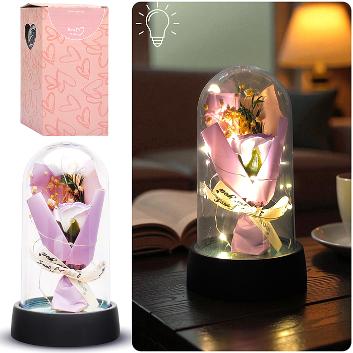 Светильник H07 "Букетик" в коробке (сиреневый) Светильник H07 "Букетик" в коробке (сиреневый)