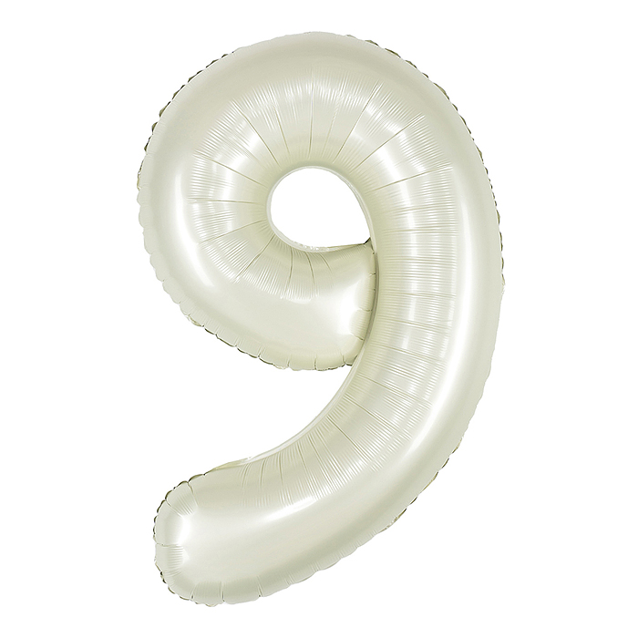 Шар (40''/102 см) Цифра, 9, Белый песок, Сатин, 1 шт. в уп. Шар (40''/102 см) Цифра, 9, Белый песок, Сатин, 1 шт. в уп.