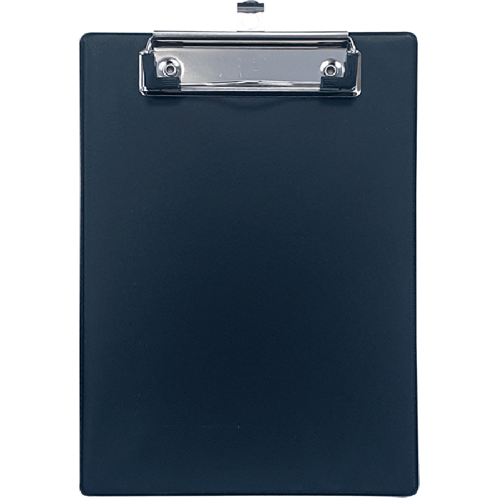 Клипборд A5 (165x240 мм) усиленный, толщина картона 2,5 мм, покрытие PP 150 мкм, черный