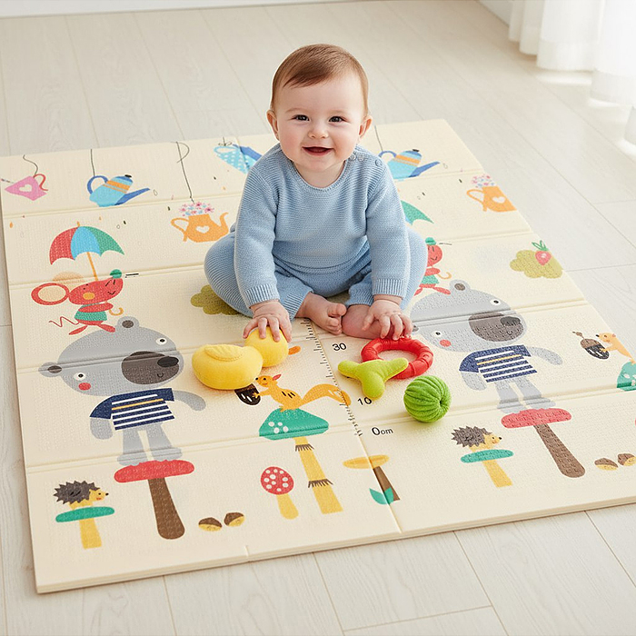 Коврик развивающий 00-7331 "Лесные жители" (150*180*0,8cm)