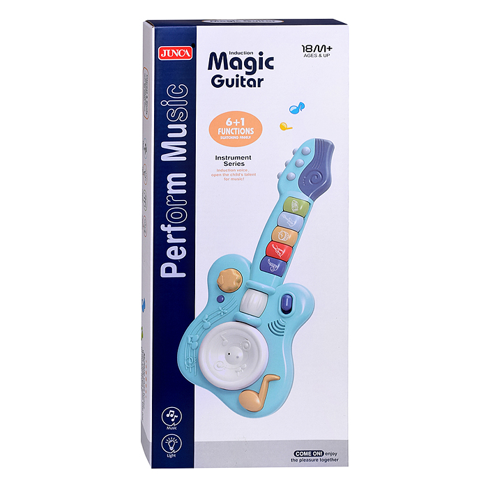 Фото к товару Гитара RJ2808B "Юный гитарист" в коробке Гитара RJ2808B "Юный гитарист" в коробке