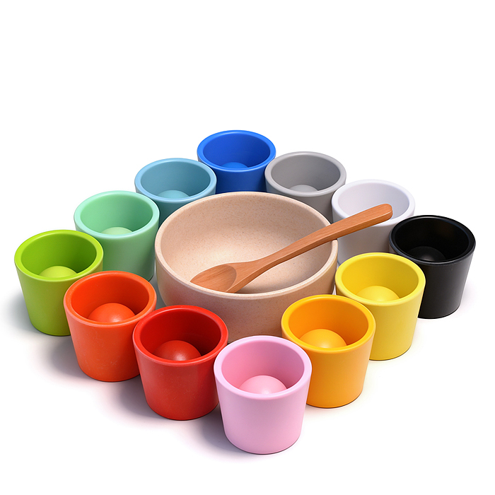 Фото к товару Сортер UT0261 "Стаканчики и шарики" в коробке Сортер UT0261 "Стаканчики и шарики" в коробке