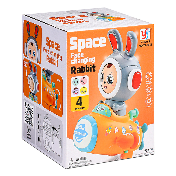 Фото к товару Интерактивная игрушка YJ-3055 "Заяц" в коробке Интерактивная игрушка YJ-3055 "Заяц" в коробке