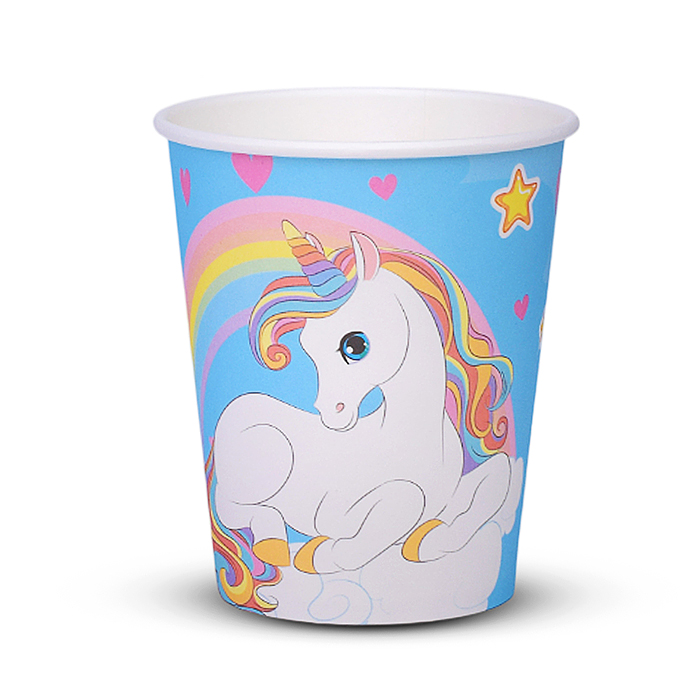 Фото к товару Набор посуды одноразовой 00-7461 "Сказочный единорог" стаканы 10шт. Набор посуды одноразовой 00-7461 "Сказочный единорог" стаканы 10шт.