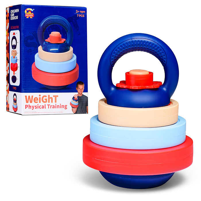 Детская гиря 949-1 "Самый сильный" в коробке