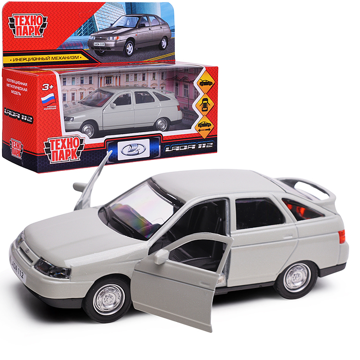 Машина металл. ваз-2112 12 см, двери, багаж, светло-коричневый, в коробке Машина металл. ваз-2112 12 см, двери, багаж, светло-коричневый, в коробке