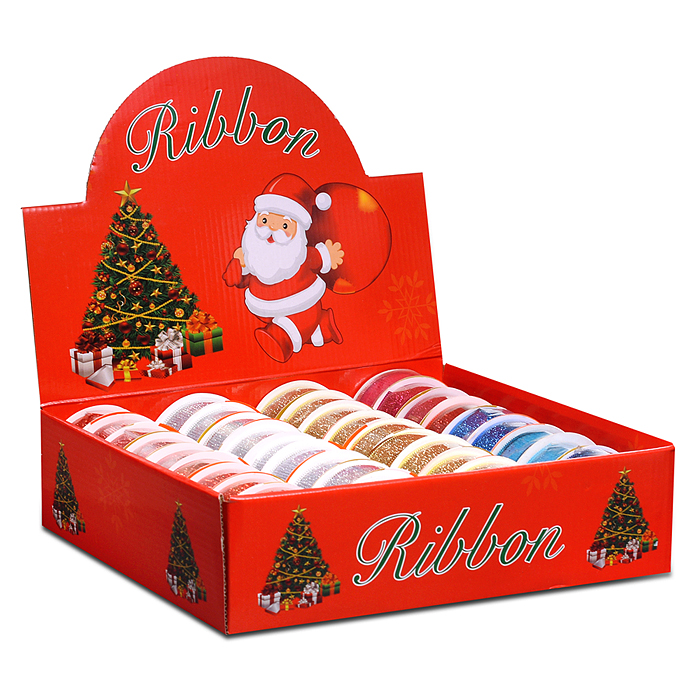 Фото к товару Лента декоративная (2,5х270 см) в ассортименте Лента декоративная (2,5х270 см) в ассортименте