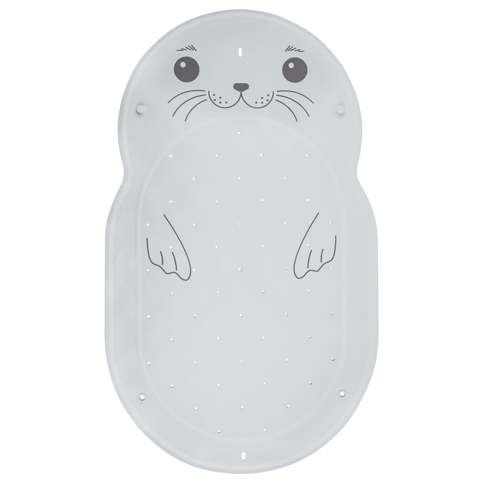 Коврик резиновый для ванны антискользящий 76x45см, "Нерпа" с отверстиями Коврик резиновый для ванны антискользящий 76x45см, "Нерпа" с отверстиями