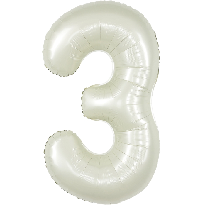Шар (40''/102 см) Цифра, 3, Белый песок, Сатин, 1 шт. в уп. Шар (40''/102 см) Цифра, 3, Белый песок, Сатин, 1 шт. в уп.