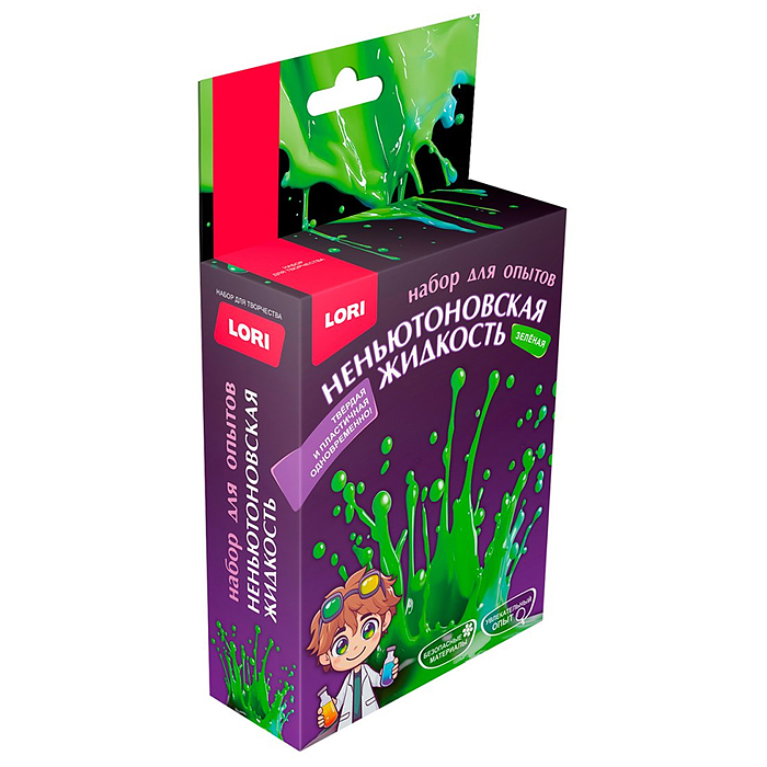 Химические опыты. Неньютоновская жидкость "Зелёная" Химические опыты. Неньютоновская жидкость "Зелёная"