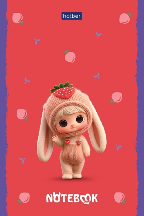 Блокнот А6 40л "ФрутоНяшки" клетка отрывная склейка Berri Premium