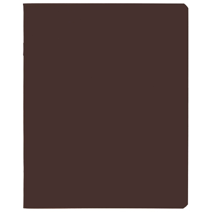 Тетрадь 96л. клетка "Каштановый мед" А5 на скобе Soft-touch SoloMatte