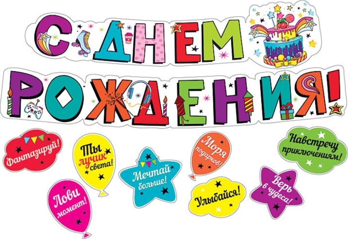 Гирлянда с пожеланиями "С днем рождения!" (Шарики) Гирлянда с пожеланиями "С днем рождения!" (Шарики)