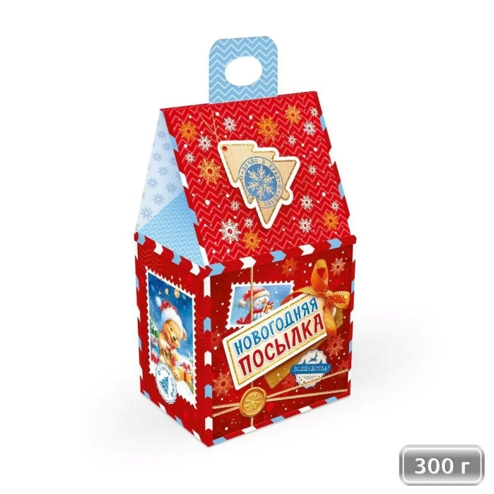 Коробка "Новогодняя посылка" 300 г Коробка "Новогодняя посылка" 300 г