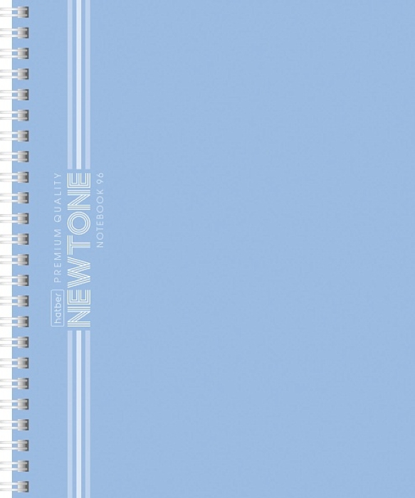 Тетрадь 96л. линия "Голубая дымка" А5 на гребне Soft-touch NEWtone Pastel Premium