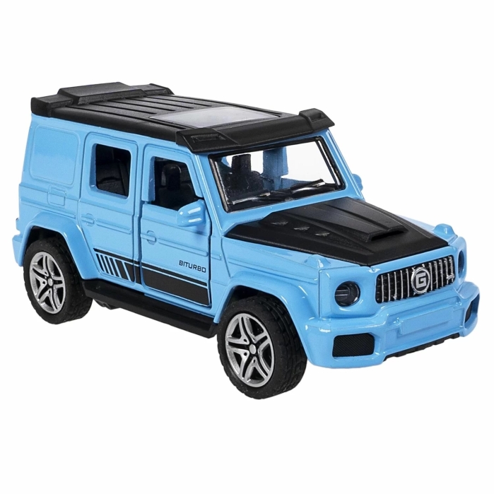 Машина метал. инерционная, М1:36, 4 открыв. двери "Парк Техники" джип голубой Машина метал. инерционная, М1:36, 4 открыв. двери "Парк Техники" джип голубой