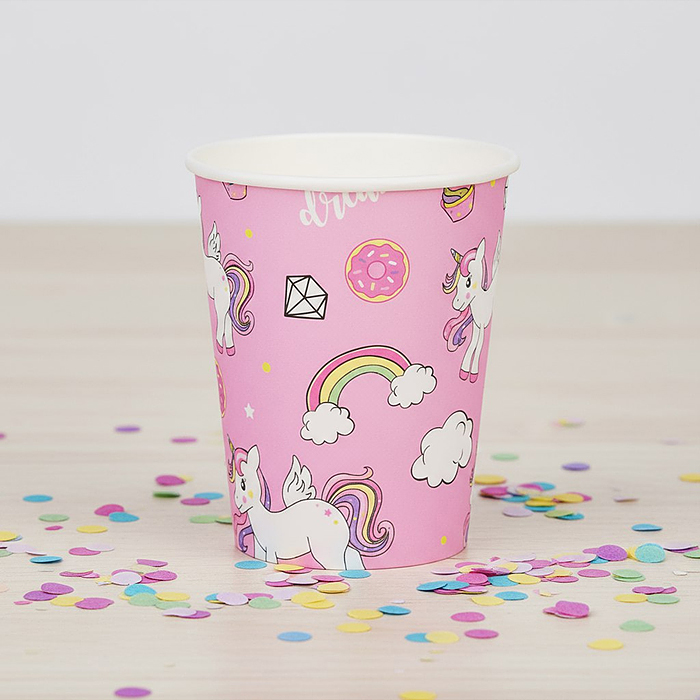 Фото к товару Набор посуды одноразовой 00-7469 "Сладость единорога" стаканы (10 шт.) Набор посуды одноразовой 00-7469 "Сладость единорога" стаканы (10 шт.)