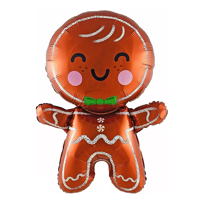 Шар (28''/71 см) Фигура, Пряничный человечек, 1 шт. в уп. Шар (28''/71 см) Фигура, Пряничный человечек, 1 шт. в уп.