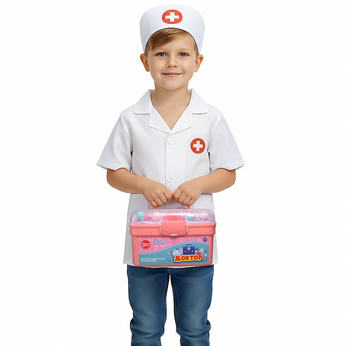 Фото к товару Набор доктор UT0292 "Будь здоров" в коробке Набор доктор UT0292 "Будь здоров" в коробке