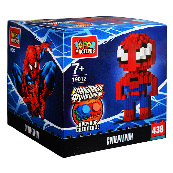 Конструктор 3D сборная фигурка "Супергерои" 438 дет. 