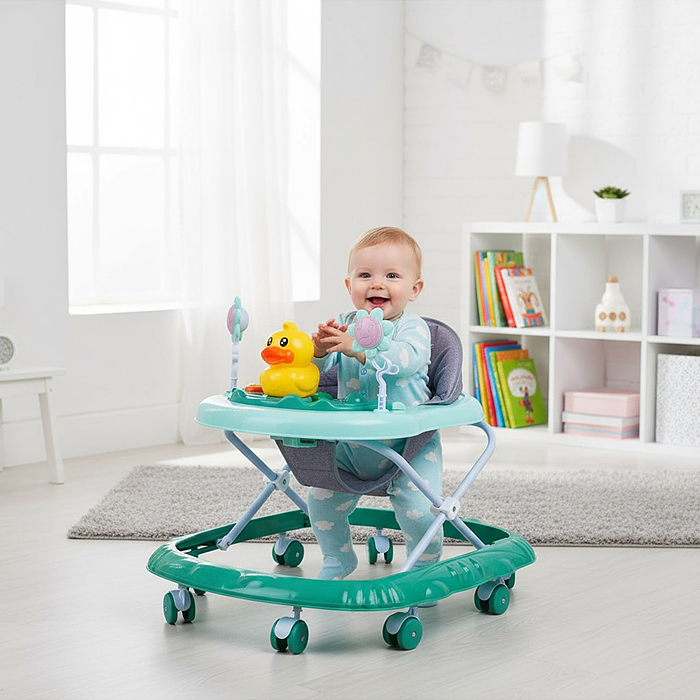 Ходунки 809Y-2 "Утенок" (цвет мятный)