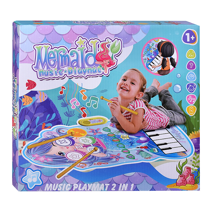 Фото к товару Коврик музыкальный RS-6129 "Русалка" в коробке Коврик музыкальный RS-6129 "Русалка" в коробке