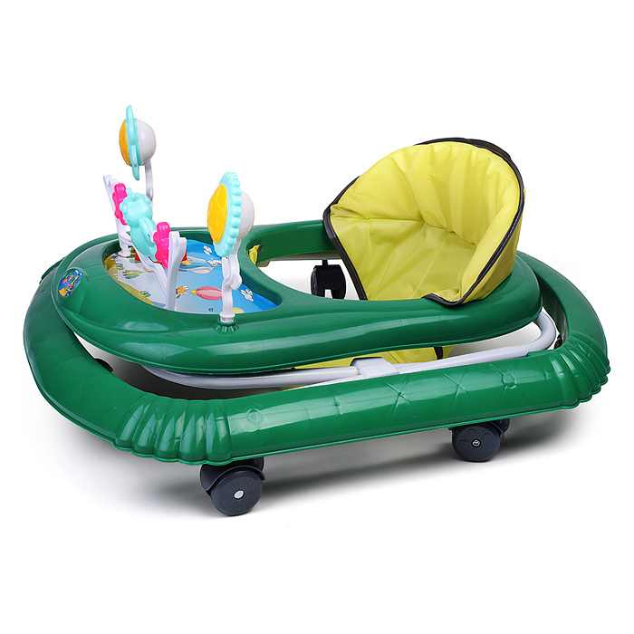 Ходунки 666-2 "Веселые игрушки" (цвет зелёный)