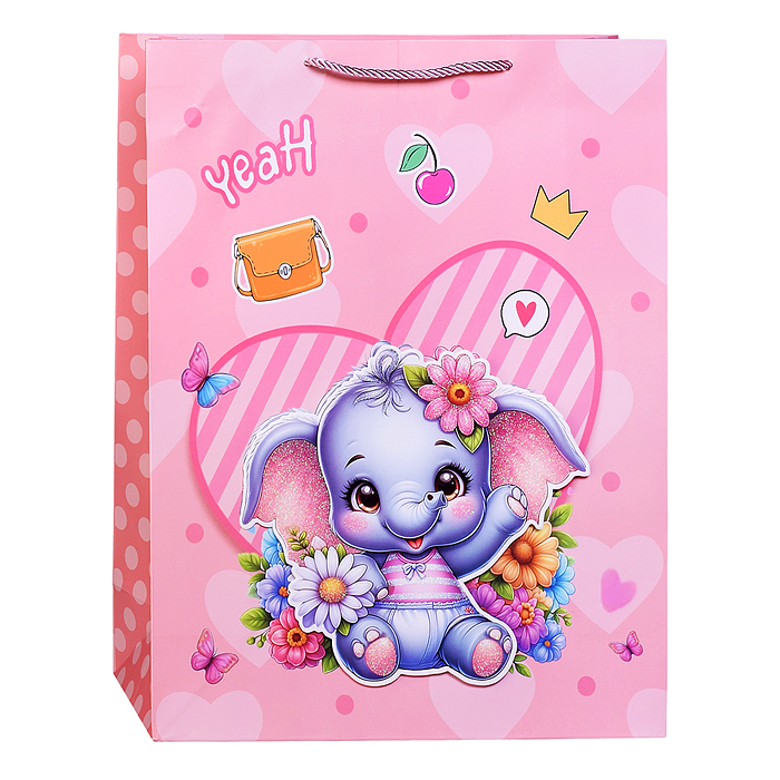 Фото к товару Пакет подарочный 00-7412 "Весёлого праздника" 31*12*40см Пакет подарочный 00-7412 "Весёлого праздника" 31*12*40см